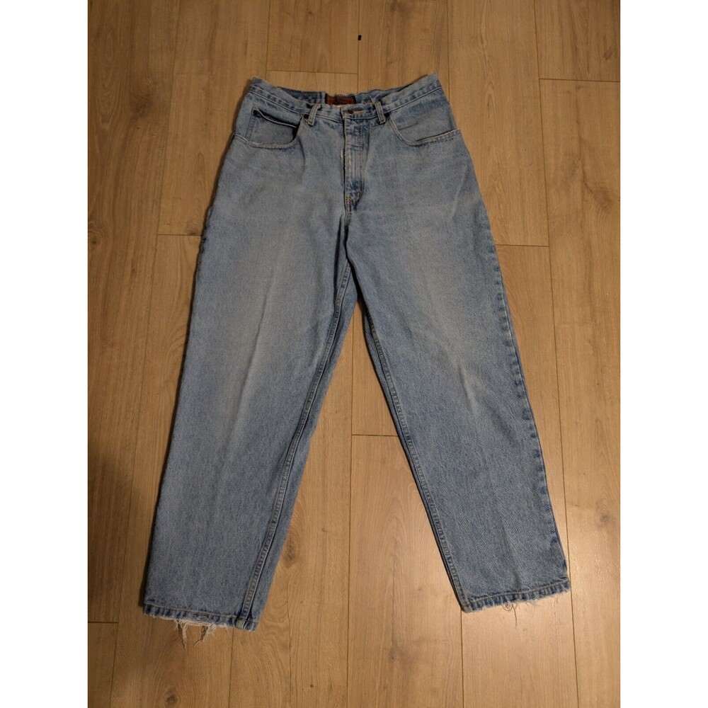 VTG Fresh Squeeze Jeans Baggy Taper 34x30 (Fits 30x28) Distressed Faded Y2K